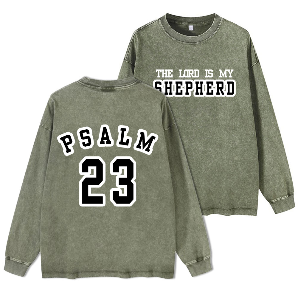 PSALM Washed Long Sleeve T-Shirt