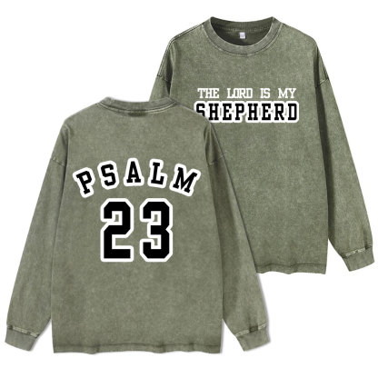 PSALM Washed Long Sleeve T-Shirt