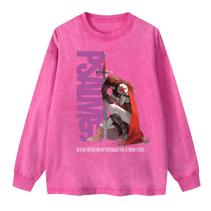 PSALM Washed Long Sleeve T-Shirt