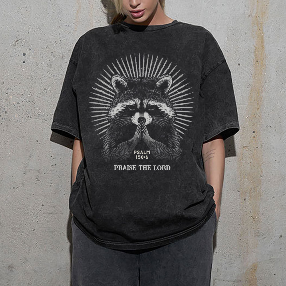 PSALM Christian Washed T-Shirt