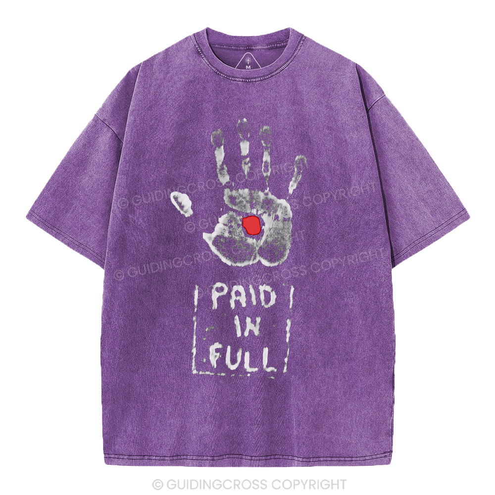 Paid In Full Christian Washed T-Shirt