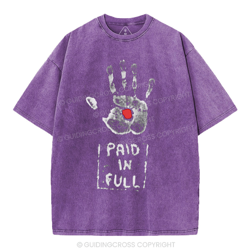 Paid In Full Christian Washed T-Shirt