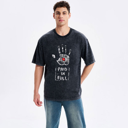 Paid In Full Christian Washed T-Shirt