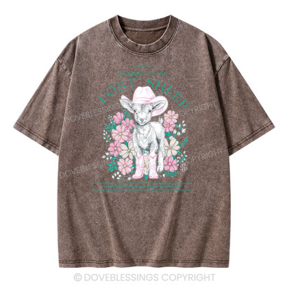 Parable Of The Lost Sheep Christian Washed T-Shirt