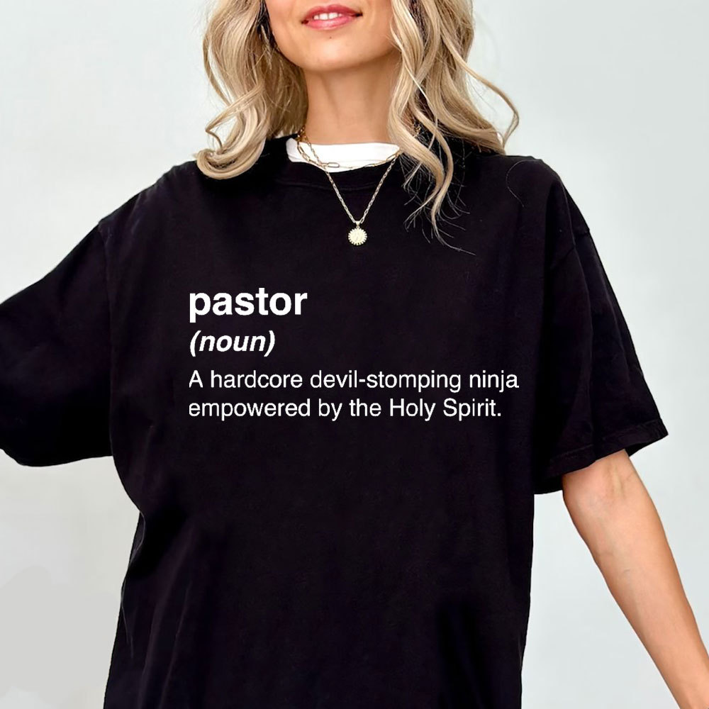 Pastor A Hardcore Devil-stomping Ninja Empowered The Holy Spirirt Christian T-Shirt