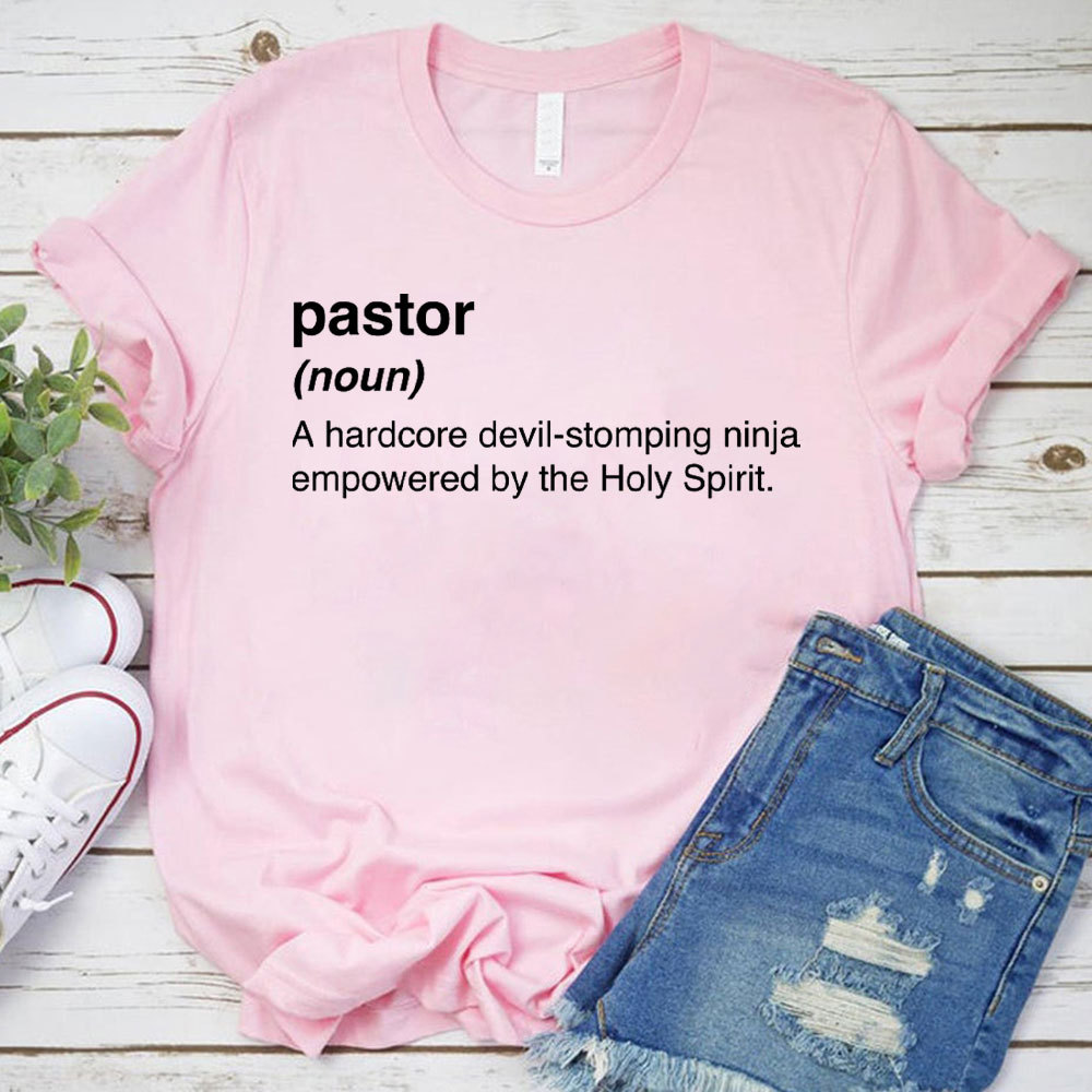 Pastor A Hardcore Devil-stomping Ninja Empowered The Holy Spirirt Christian T-Shirt