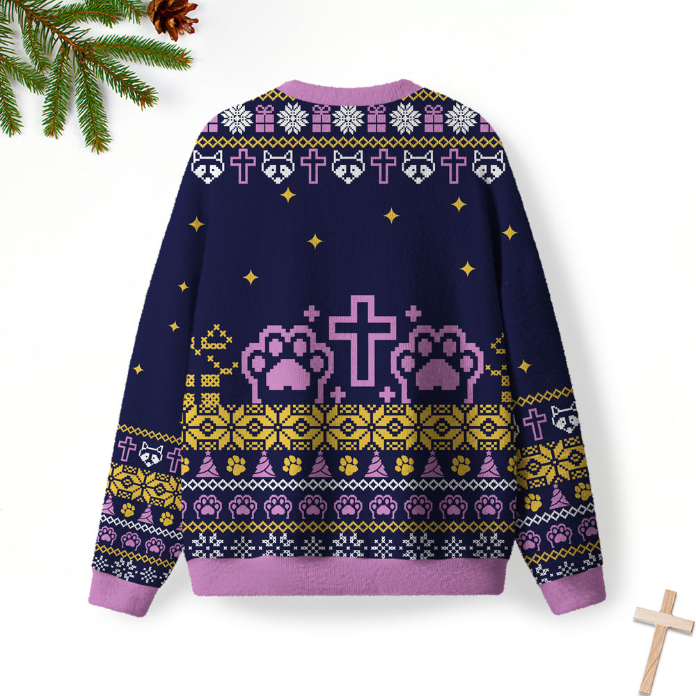 Paws Up for Jesus Christian Lightweight Sweater