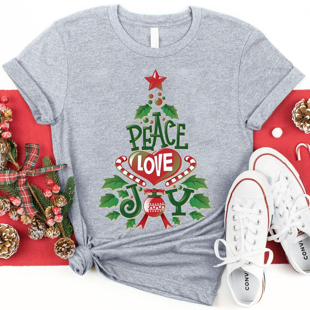 Peace And Love Christian Christmas T-Shirt