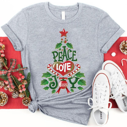 Peace And Love Christian Christmas T-Shirt