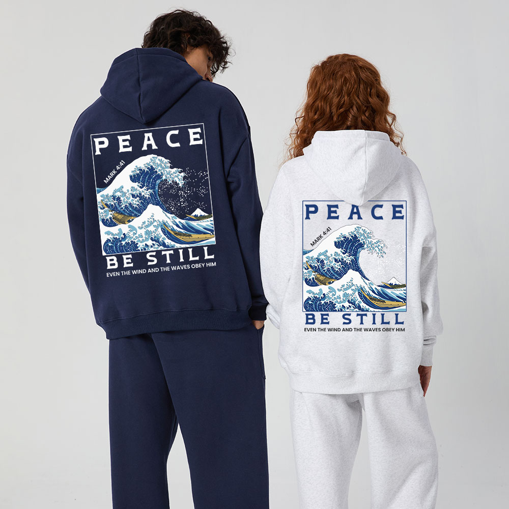 Peace Be Still Christian Fleece Hoodie Set