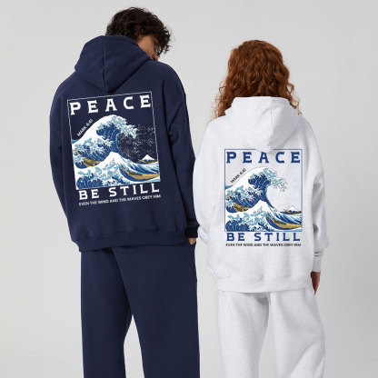 Peace Be Still Christian Fleece Hoodie Set