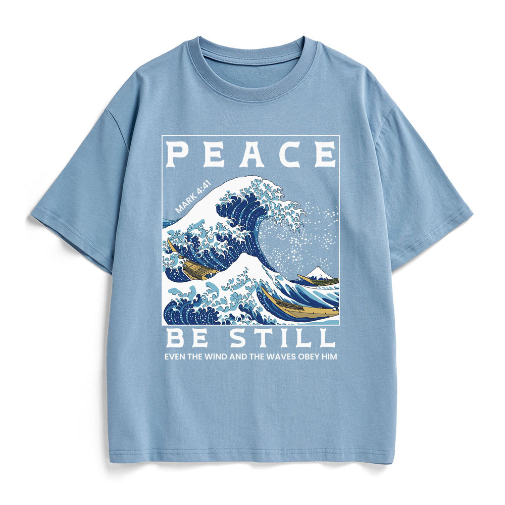 Peace Be Still Christian Heavy Cotton T-Shirt