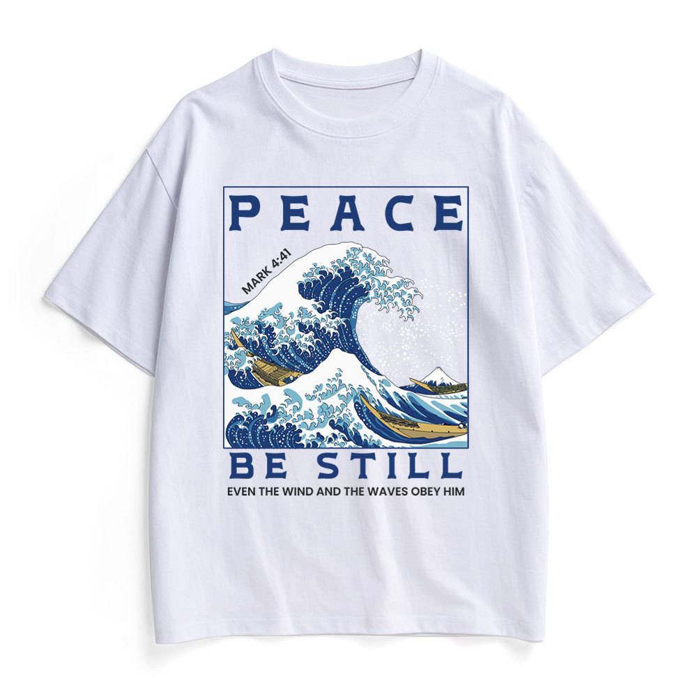 Peace Be Still Christian Heavy Cotton T-Shirt