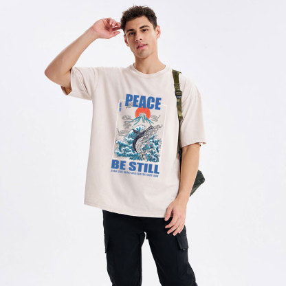 Peace Be Still Christian Washed T-Shirt