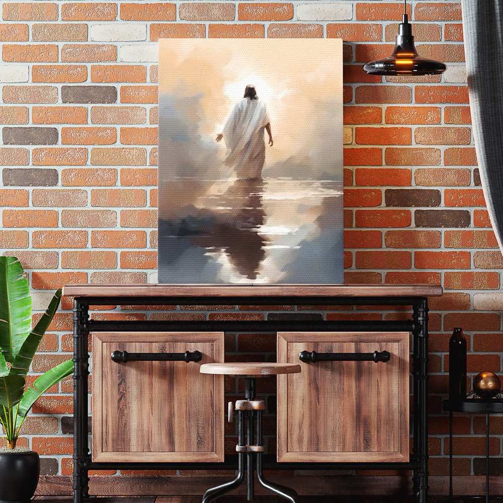 Peace Be Still Jesus Walking On Water Christian Wall Art