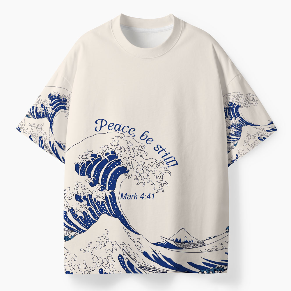Peace Be Still Oversized Christian T-Shirt