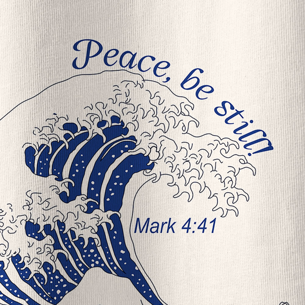 Peace Be Still Oversized Christian T-Shirt
