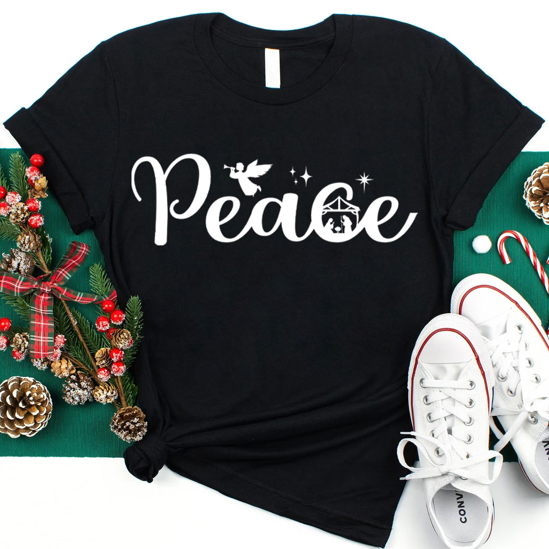 Peace Christian Christmas T-Shirt