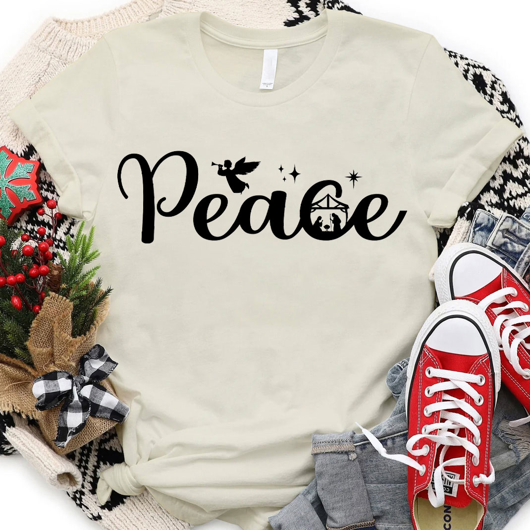 Peace Christian Christmas T-Shirt
