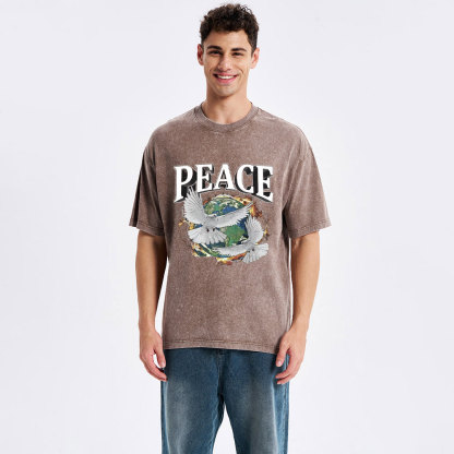 Peace Christian Washed T-Shirt