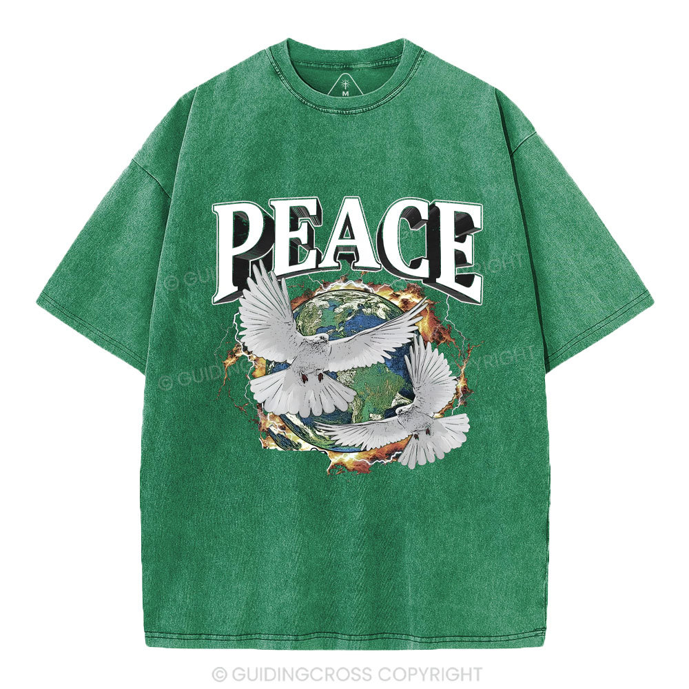 Peace Christian Washed T-Shirt