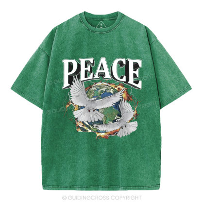 Peace Christian Washed T-Shirt