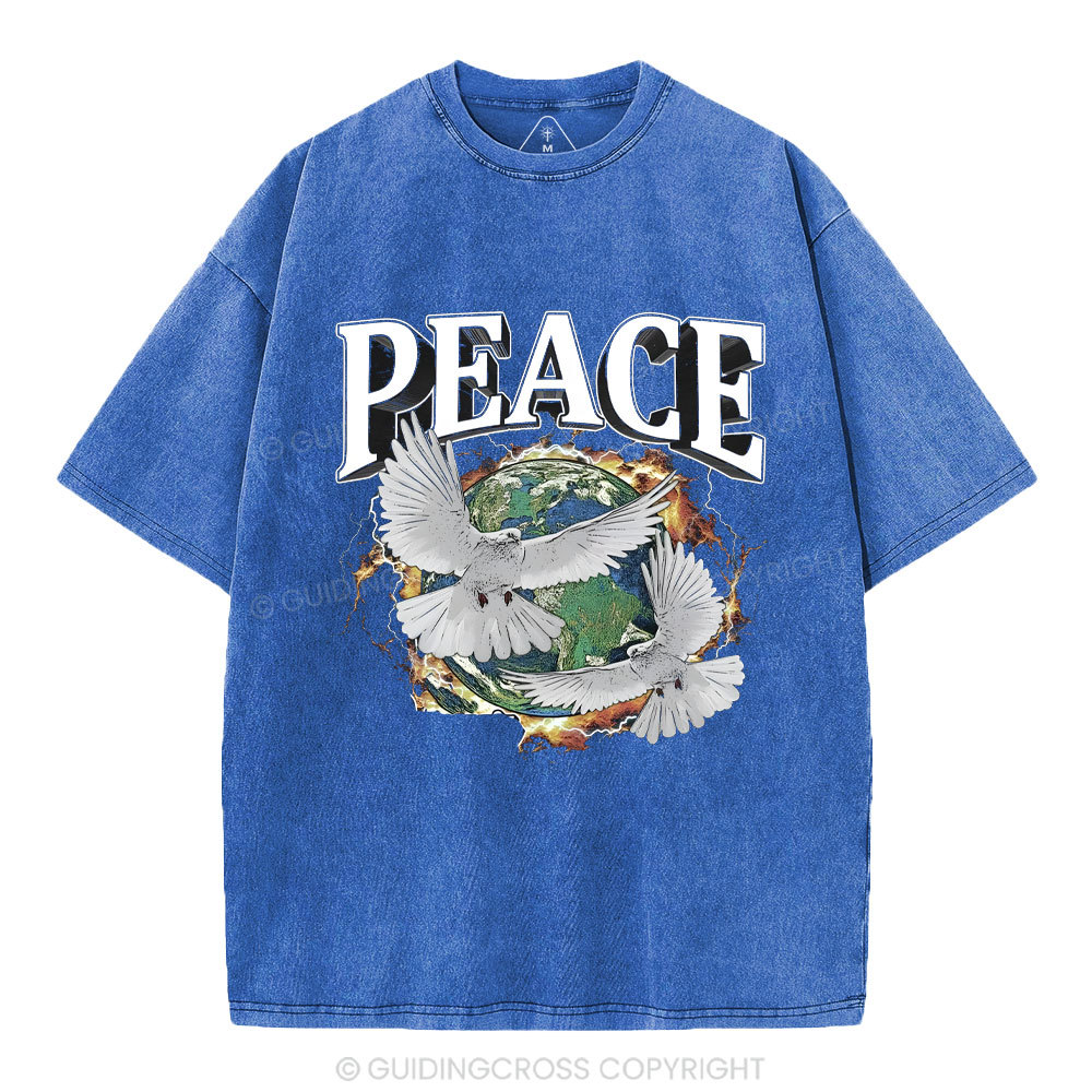Peace Christian Washed T-Shirt