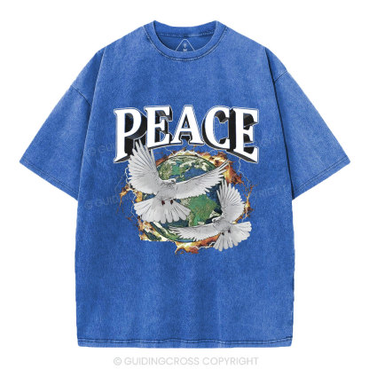 Peace Christian Washed T-Shirt