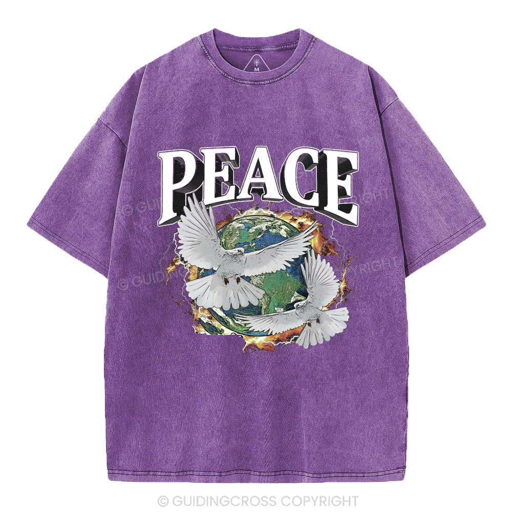 Peace Christian Washed T-Shirt
