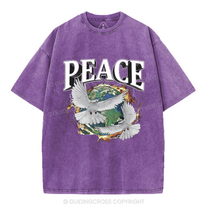 Peace Christian Washed T-Shirt