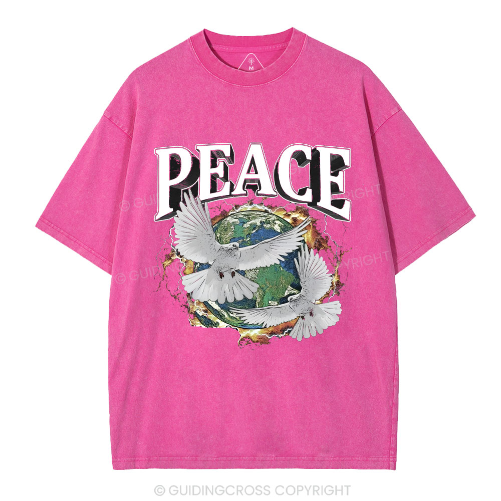 Peace Christian Washed T-Shirt