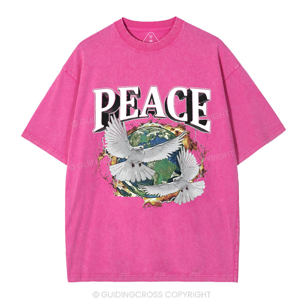 Peace Christian Washed T-Shirt
