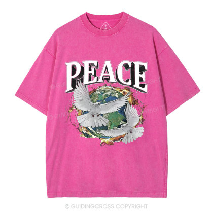 Peace Christian Washed T-Shirt