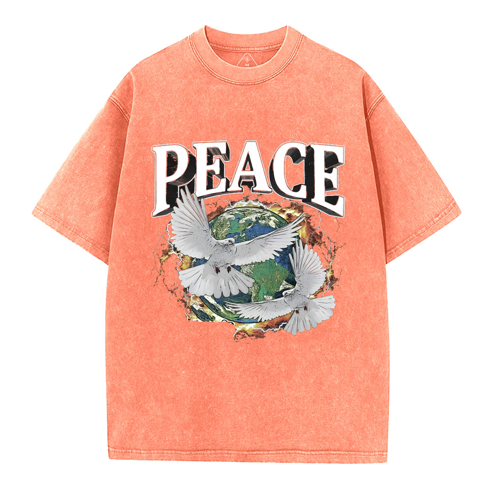 Peace Christian Washed T-Shirt
