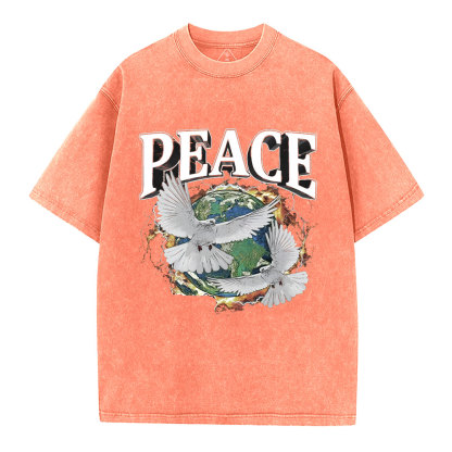 Peace Christian Washed T-Shirt