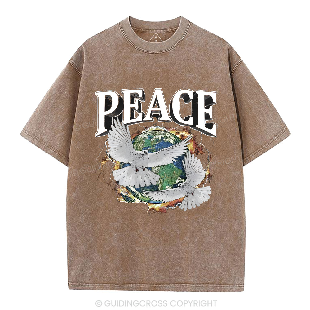 Peace Christian Washed T-Shirt