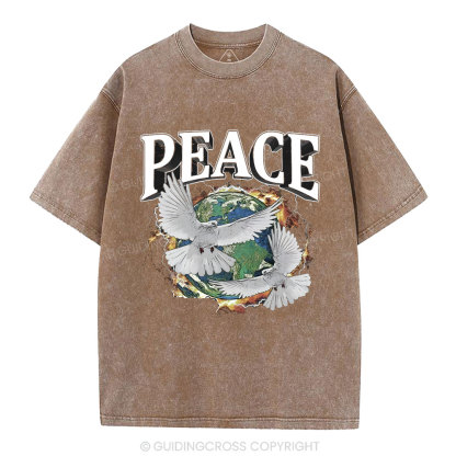 Peace Christian Washed T-Shirt