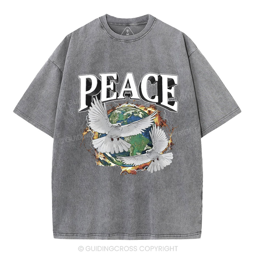 Peace Christian Washed T-Shirt
