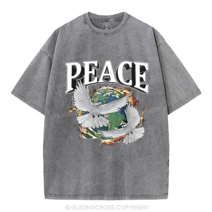 Peace Christian Washed T-Shirt
