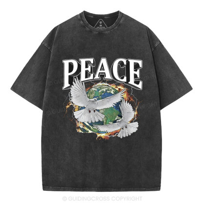 Peace Christian Washed T-Shirt