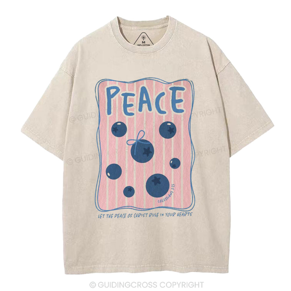 Peace Christian Washed T-Shirt