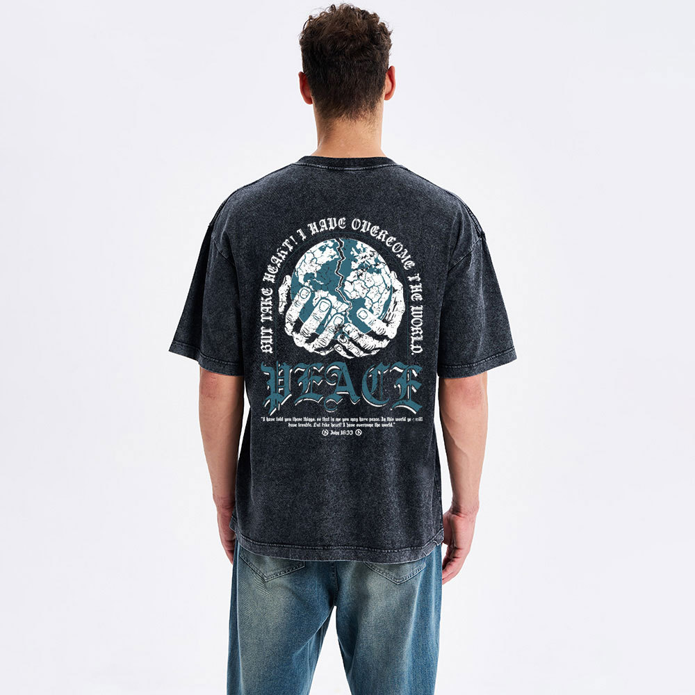 Peace Christian Washed T-Shirt