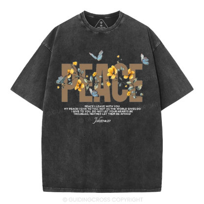 Peace Christian Washed T-Shirt