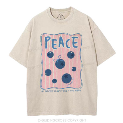 Peace Christian Washed T-Shirt