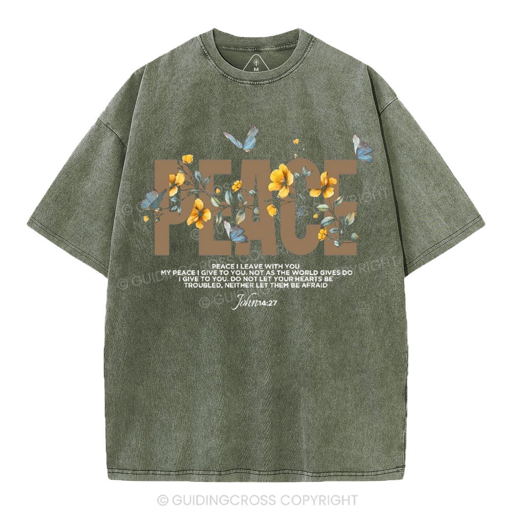 Peace Christian Washed T-Shirt