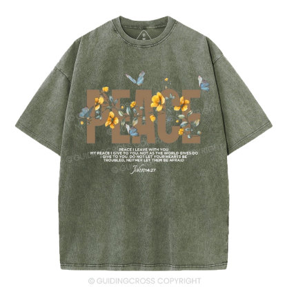Peace Christian Washed T-Shirt