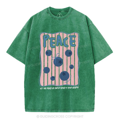 Peace Christian Washed T-Shirt