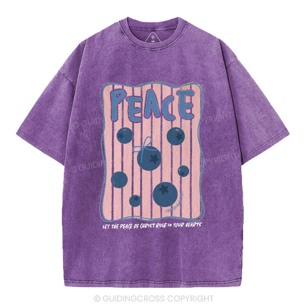 Peace Christian Washed T-Shirt