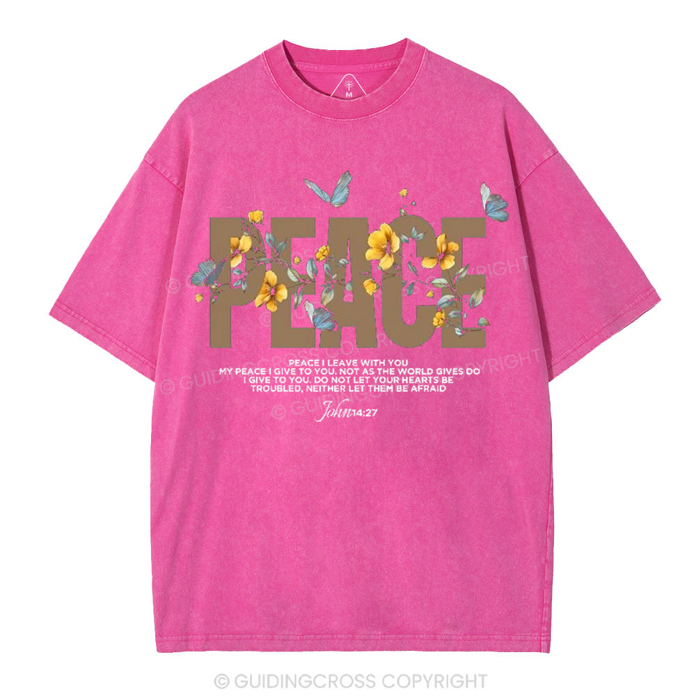 Peace Christian Washed T-Shirt