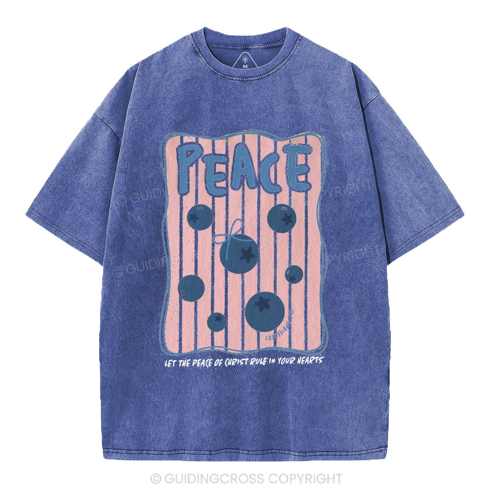 Peace Christian Washed T-Shirt